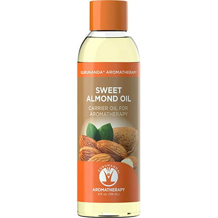 Guru Nanda Sweet Almond Oil Carrier Oil, 4 Oz