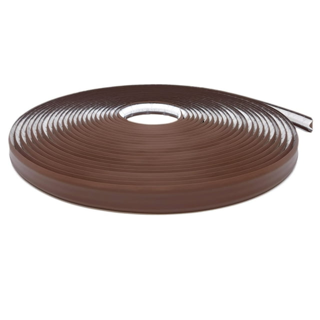 InstaTrim Peel and Stick Trim - Cinta adhesiva flexible para calafatear para paredes, pisos, mostradores, azulejos y más - Marrón oscuro 3/4 pulgadas por 50 pies