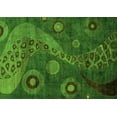 thumbnail image 1 of Ahgly Company Indoor Rectangle Oriental Green Modern Area Rugs, 2' x 3', 1 of 4