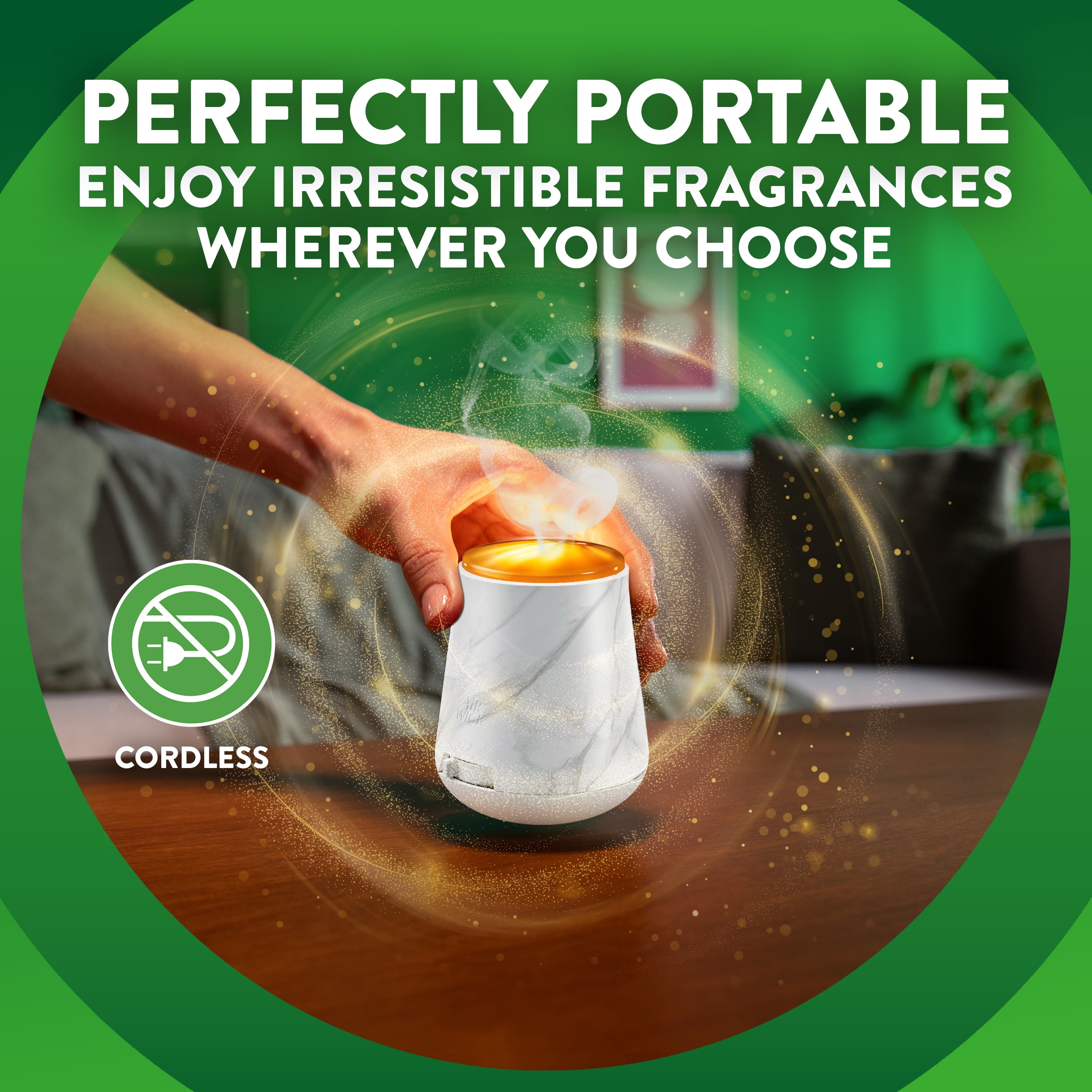 Air Wick Essential Mist Cordless Oil Diffuser, Air Freshener, Marble