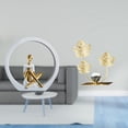 thumbnail image 2 of Figura Abstracta De Niña Con Hojas, Estatua De Mujer, Centro De Mesa, Dormitorio, Regalo Para Lectores, Estantería, Escultura De Granja, Decoración Versátil, Hojas, Cumpleaños,, 2 of 8
