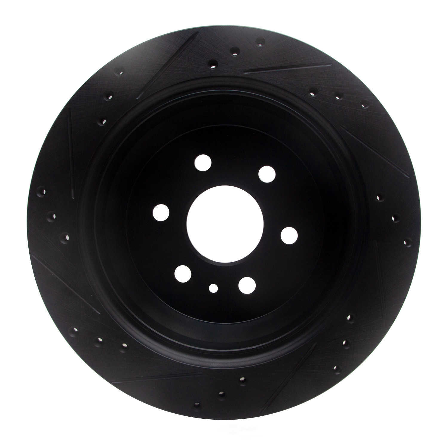 Dynamic Friction Company 633-48063R DFC Brake Rotor - Drilled And Slotted - Black