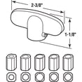 thumbnail image 2 of Casement Universal Tee Handles, Fits 5 sizes, White (2-pack), 2 of 4