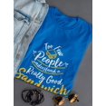 thumbnail image 3 of Too Few People Understand A Sandwich Women Royal Blue T-Shirt, Female Small, 3 of 4