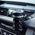 thumbnail image 1 of Cenicero portátil lavable con luz LED para coche, con poca luz, para guardar accesorios de coche con soporte (paquete de 1 pieza en color negro), 1 of 4