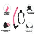 thumbnail image 3 of Adults PVC Silicone Swim Front Breathing Tube Snorkel for Beginner Freestyle Practice, 3 of 7