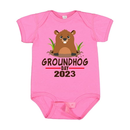 

Inktastic Groundhog Day 2023 Gift Baby Boy or Baby Girl Bodysuit