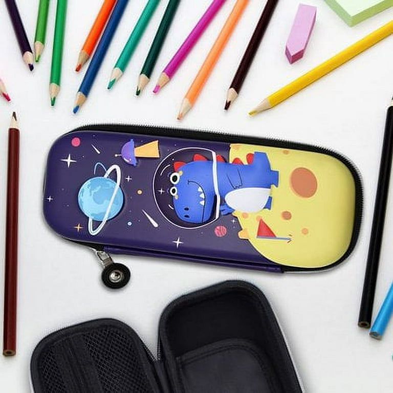  WZLVO Pencil Case for Girls, Kids Unicorn Pencil Box Large  Capacity Pen Holders with Double Zipper for School Gift : Office Products