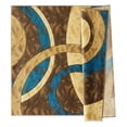 thumbnail image 5 of MDA Home Orelsi Brown/Blue Contemporary Polypropylene Area Rug - 3'9" x 5'9", 5 of 6