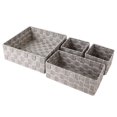 thumbnail image 1 of Jessar - Panier de Rangement en Tissu, Ensemble de 4, Gris Clair, 1 of 2