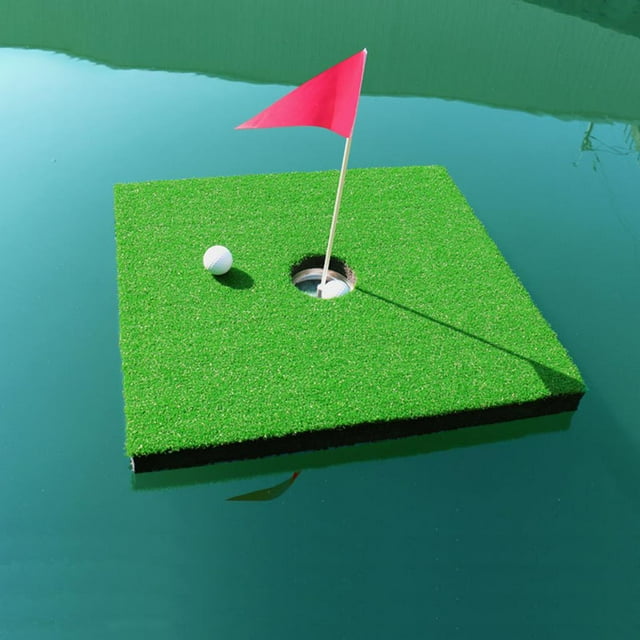 Verano Golf Putting Practice Juego Piscina Golf Flotante Libre 55x55 CM un agujero Sharpla Verde de golf flotante