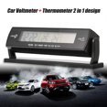 thumbnail image 3 of Car Temperature Voltage Monitor, Multi Function High Accuracy Easy Operate Temperature Meter  For Automobile, 3 of 8
