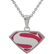 DC Comics Stainless Steel Superman Logo Pendant with Chain