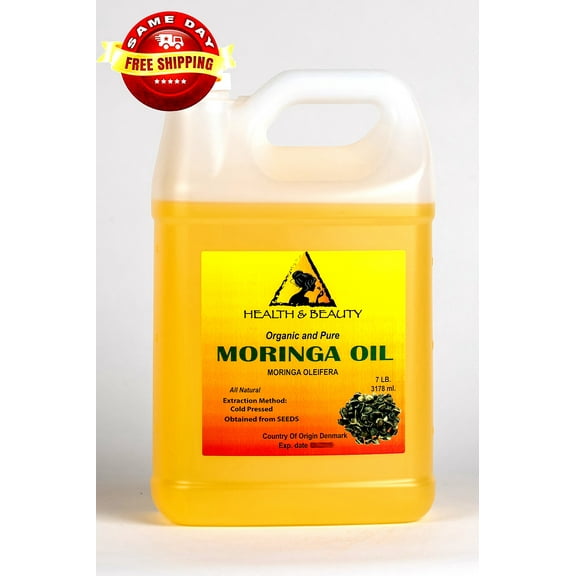 Moringa Oil Unrefined Organic Virgin Carrier Cold Pressed Natural Fresh 100% Pure 7 Lb