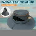 thumbnail image 3 of CHUNYAN Men and women fisherman hat, fishing hat, beach hat, sun hat, 3-inch brim, UV-proof UPF 50+, 3 of 9