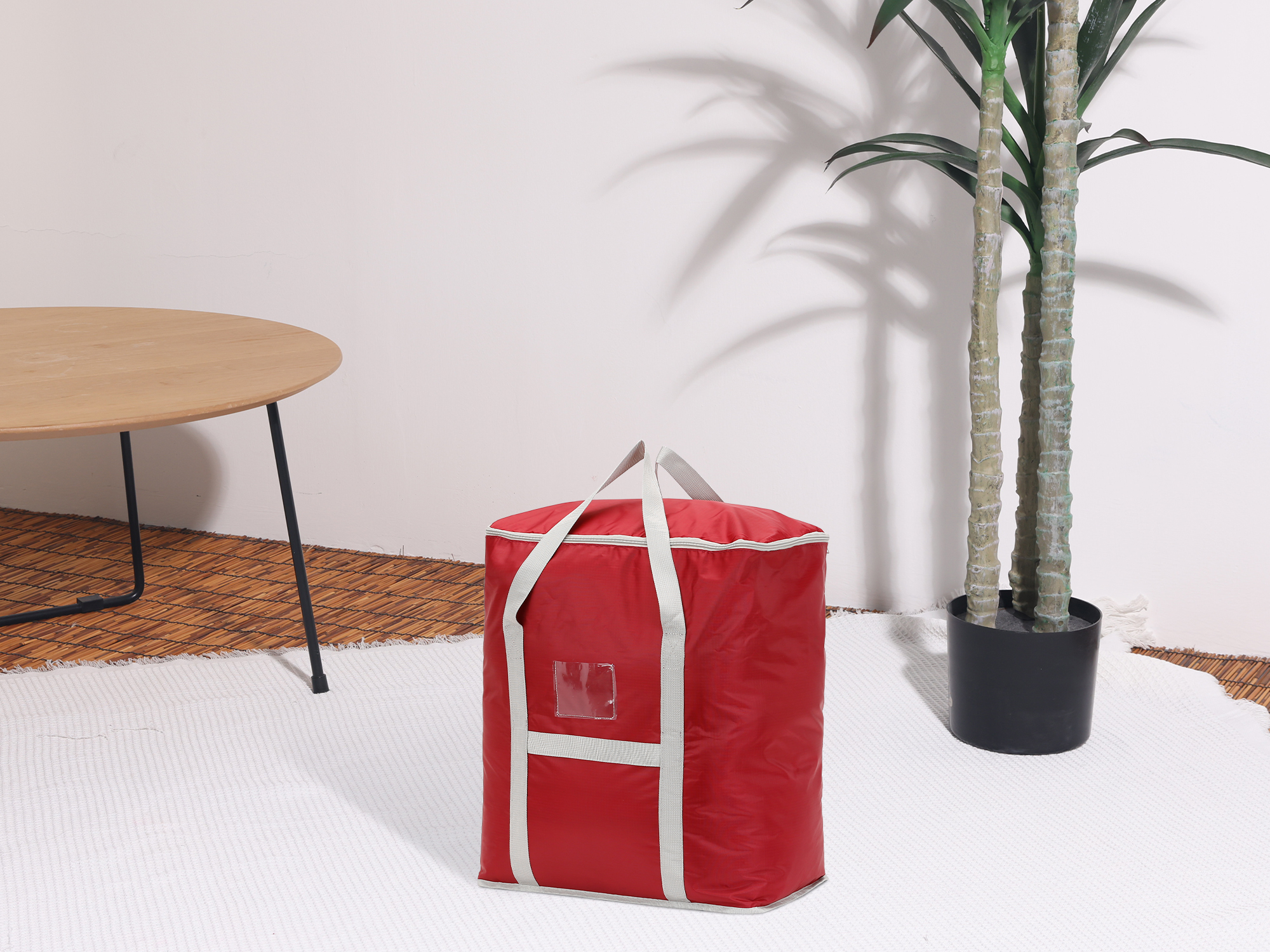 Unique Bargains 1 Pack Clothes Storage Bags Moving Bags Red 20*16*20in