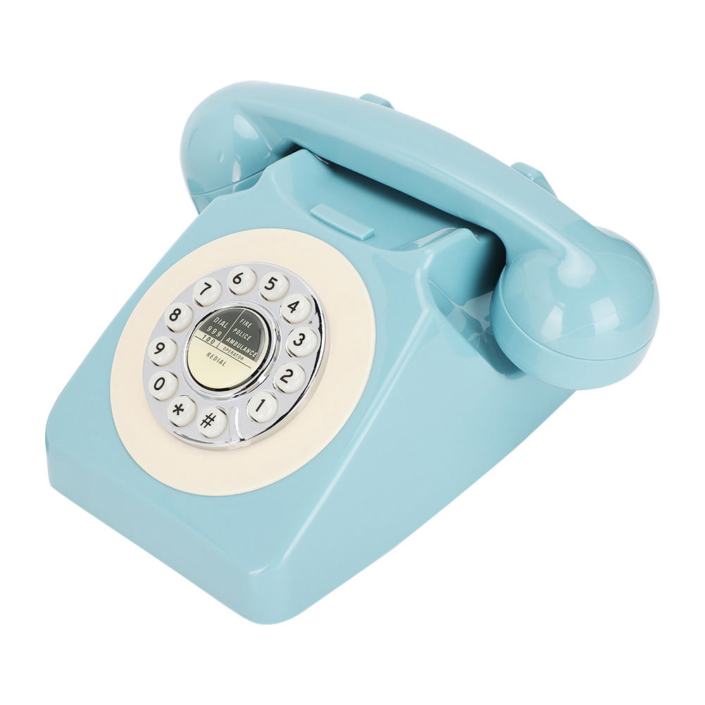 Blue Working Rotary Dial Retro Vintage Style Desk Phone GPO 746 Telephone 