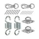 thumbnail image 5 of gancho para hamaca colgante para hamaca, , placa de diamante con tornillos y anclajes, acero inoxidable 304 para columpios, sillas, correas de , 2 uds ojo de almohadilla, 5 of 9