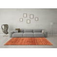 thumbnail image 3 of Ahgly Company Indoor Rectangle Oriental Orange Modern Area Rugs, 2' x 5', 3 of 4