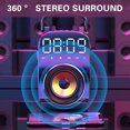 thumbnail image 2 of Wuztai Aubaines 90 % de Rabais Haut-Parleur Sans Fil Bluetooth Haut-Parleur en Colonne Portable Caisson de Basses Centre Musical Extérieur Ordinateur Radio FM Haut-Parleur ( Taille : 3.4 * 3.2 * 7.4 Po) Liquidation, 2 of 7