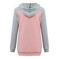 thumbnail image 5 of 2026 ! asdoklhq Maternity Clothes for Women,Pregnant Tops Nursing Maternity Long Sleeves Hooded Clothes Casual Blouse, 5 of 6