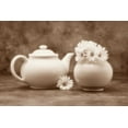 thumbnail image 2 of McNemar, C. Thomas 18x13 Black Ornate Wood Framed with Double Matting Museum Art Print Titled - Teapot and Daisies II, 2 of 4