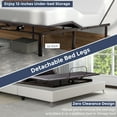 thumbnail image 4 of Adjustable Bed Frame, Twin XL Size Electric Adjustable Bed Base with Wireless Remote, Head and Foot Incline, Easy Assembly, 4 of 6