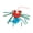 Crab, variant on Shrimp and Crab Cat Teaser Wand with Colorful Feathers Plush Animal Shape Interactive Play Toy for Indoor Cats and Kittens Durable Materials for Daily Exercise