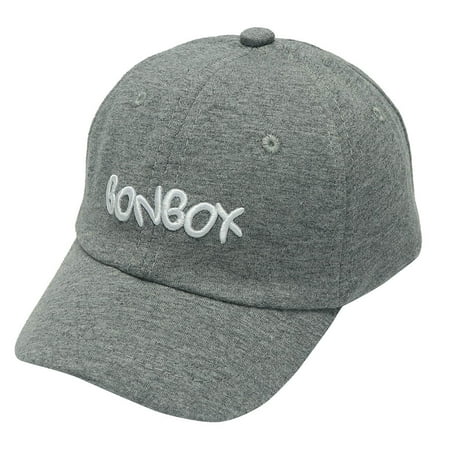 

Fsqjgq Double Billed Hat Eaves Boy Cap Cotton Baseball Baby Soft Hat Sunhat Hats Sun Letter Beret Baby Care Kids Man with The Hat Cotton Blend Grey