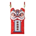 thumbnail image 4 of Sobres rojos de tela china fellaptop, paquete rojo de dinero con correa de resorte Estilo E, 4 of 9