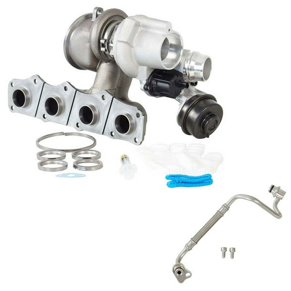 For BMW 328i 528i X3 Z4 Turbo Turbocharger w/ Gaskets & Oil Line - BuyAutoParts