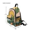 thumbnail image 3 of FORMRS School Backpack with Front Zippered Pocket 12" Student Travel Daypack, Boho Plants, 3 of 6