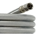 thumbnail image 2 of Braided Stainless Steel Ice Maker Water Supply Hose - 25 Ft - Universal 1/4" Connectors from Kelaro, 2 of 5