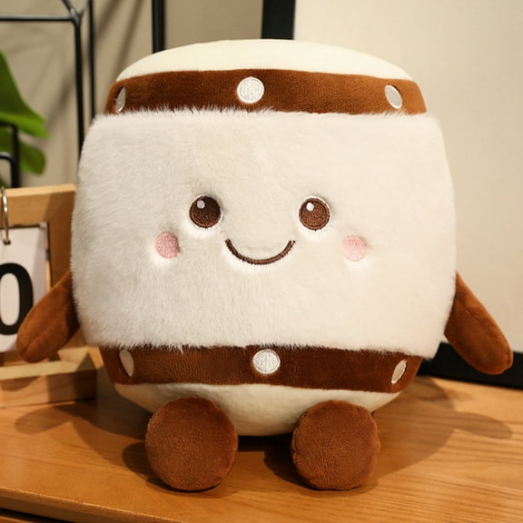 11in Plush Drum Stuffed Toy – Soft Musical Instrument Doll, for Music Lovers, Soft Throw Pillows Stuffed Premium Polyester Fiber Sofa Cushion Christmas Party Decor