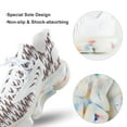 thumbnail image 7 of Aesthetic Purple Violet And White Ripple Walking Shoes for Men Woman Lightweight Tennis Fashion Elastic Sports Shoes Cushion Basketball Shoes, 7 of 7