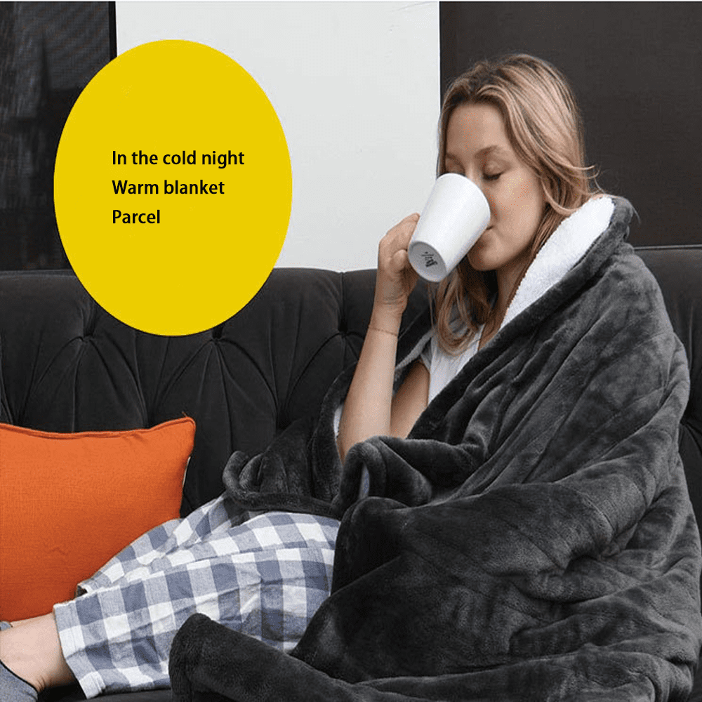 Junsice Heated Blanket Electric Throw Soft Fleece Electric Blanket 6 Heat Settings Heating Blanket With 4 Time Settings 50 60 Inches Grey