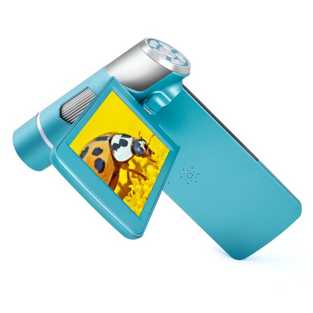 Microscopio digital de mano YONGSHENG cámara de microscopio USB 4 pulgadas 32 GB azul