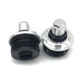 thumbnail image 1 of Tapa de tornillo delantero Yashi Para YZF R15 V3 color plateado, 1 of 5