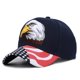 thumbnail image 1 of Men's Animal Farm Snap Back Trucker Hat Patriotic American Eagle and American Flag Baseball Cap USA 3D Embroidery Gao Jinjia LED, 1 of 2