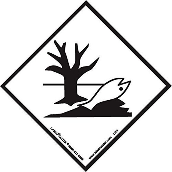 Labelmaster L701 Environmentally Hazardous Substance Markings, 100 mm x 100 mm, Paper (Pack of 500)