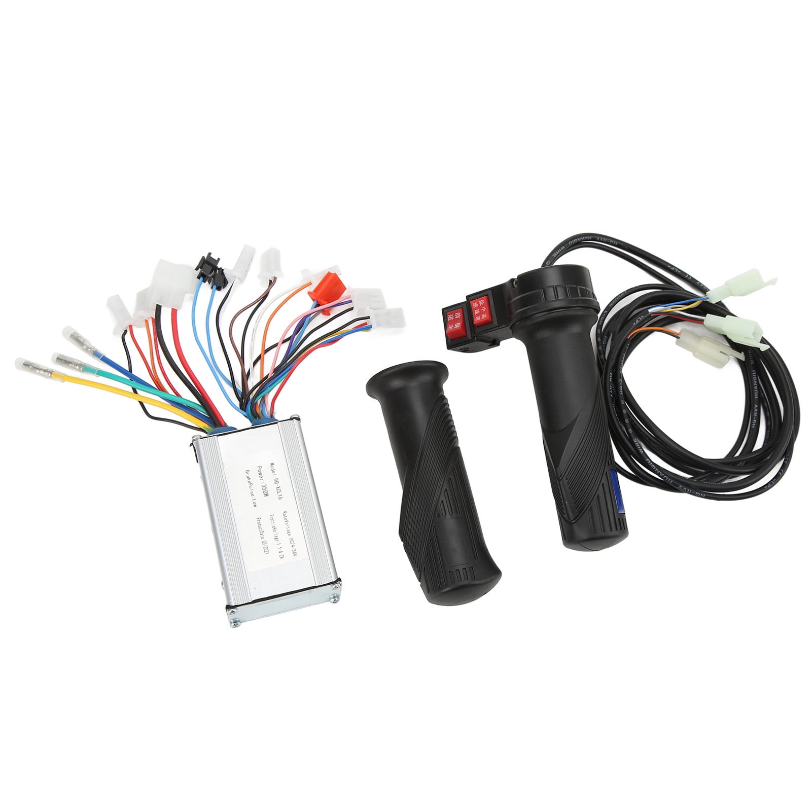 Electric Bike Motor Controller Set, 3 Speed Heat Dissipation 350W Motor