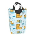 thumbnail image 6 of DouZhe 50L Rectangular Laundry Basket, Cute Yellow Ducks Prints Waterproof Foldable Laundry Hamper with Aluminum Handles, 6 of 6