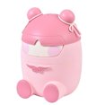 thumbnail image 1 of Linda alcancía con cerradura para niños y niñas, hucha de plástico irrompible, tarro de ahorro para niños de gran capacidad, color rosa, 1 of 12