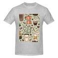 thumbnail image 4 of Bingfone Coffee Makers Macaroons Chocolate Men'S Loose Fit Short-Sleeve Pocket T-Shirt, 4 of 7