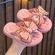 thumbnail image 1 of Puntoco Zapatillas Para Niñas, Lazo Grande, Suela Gruesa, Ropa Exterior De Moda, Zapatillas Para Bebés Rosa 29, 1 of 3