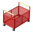 thumbnail image 2 of veasfak Rolling File Organizer Cart Bookshelf Bedroom Kitchen Under Desk Storage Box 30cmx48cmx30cm, 2 of 9