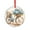 Pattern-1, variant on Vintage Bicycle Blue Hydrangeas Paris Christmas Ornament Holiday Ornaments Decoration for Home Vintage Blue Bike Bicycle with Flowers Ride Round Glass Hanging Ornament