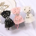 thumbnail image 4 of diademas con lazo para niñas, diademas para niños pequeños, lazos para el pelo de cinta de 5 pulgadas para niñas grandes, diadema de moda vívida con textura envuelta, 4 of 6