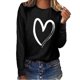 thumbnail image 2 of Blusa de manga larga con cuello redondo suelta informal estampada para mujer Fridja  hj1478, 2 of 5