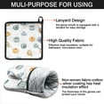 thumbnail image 7 of Fall Pumpkins Kitchen Oven Mitt and Pot Holder Sets 2 Pcs for Baking, Cooking and Grilling, Heat Resistant Up To 392 °F, 7 of 7
